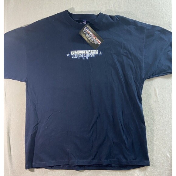 Vintage American Chopper Motorcycle T Shirt Mens 2X  Jet Bike Crew Neck NWT - Picture 2 of 8